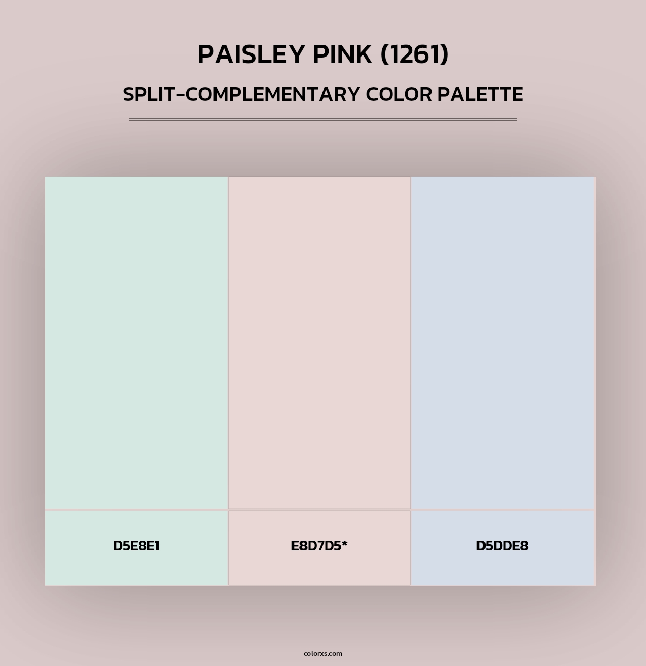 Paisley Pink (1261) - Split-Complementary Color Palette
