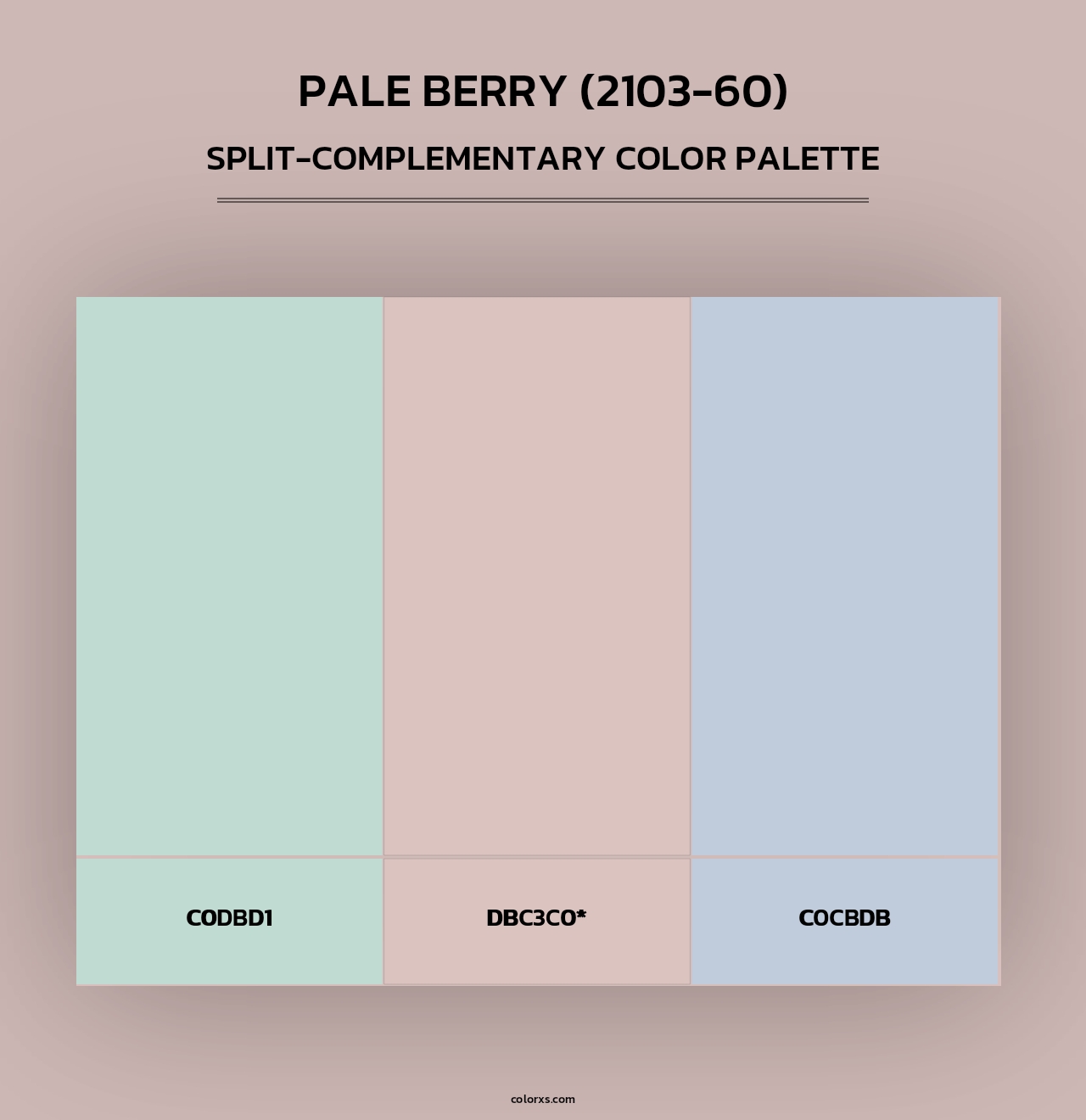 Pale Berry (2103-60) - Split-Complementary Color Palette