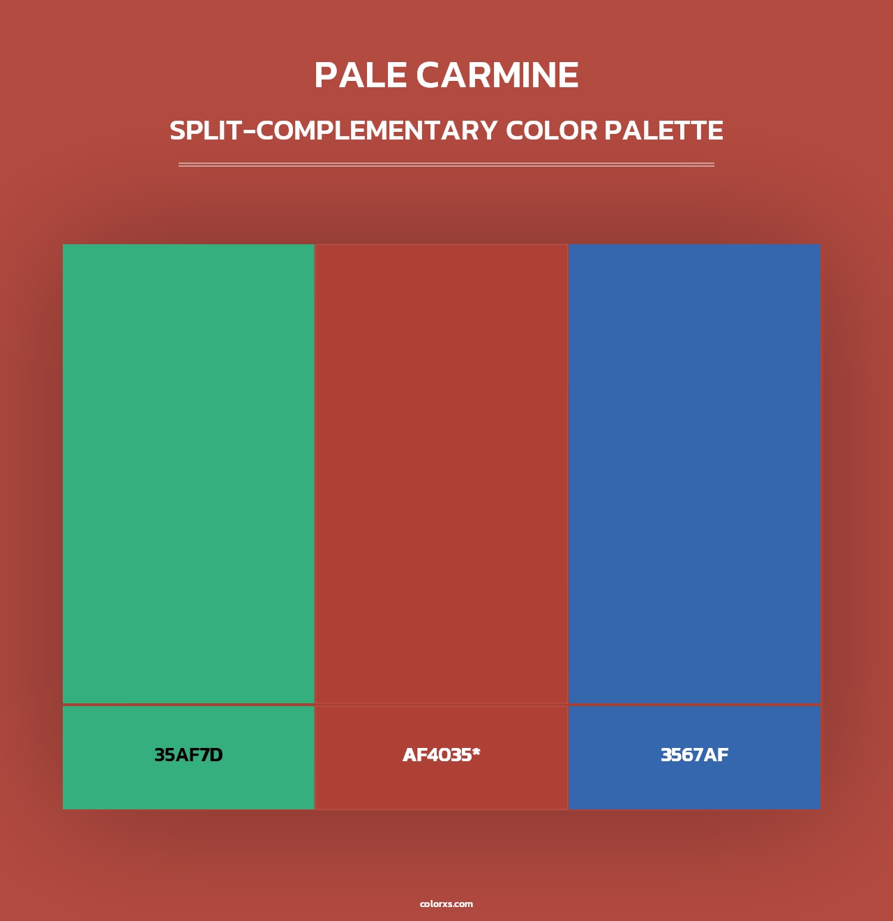Pale carmine - Split-Complementary Color Palette