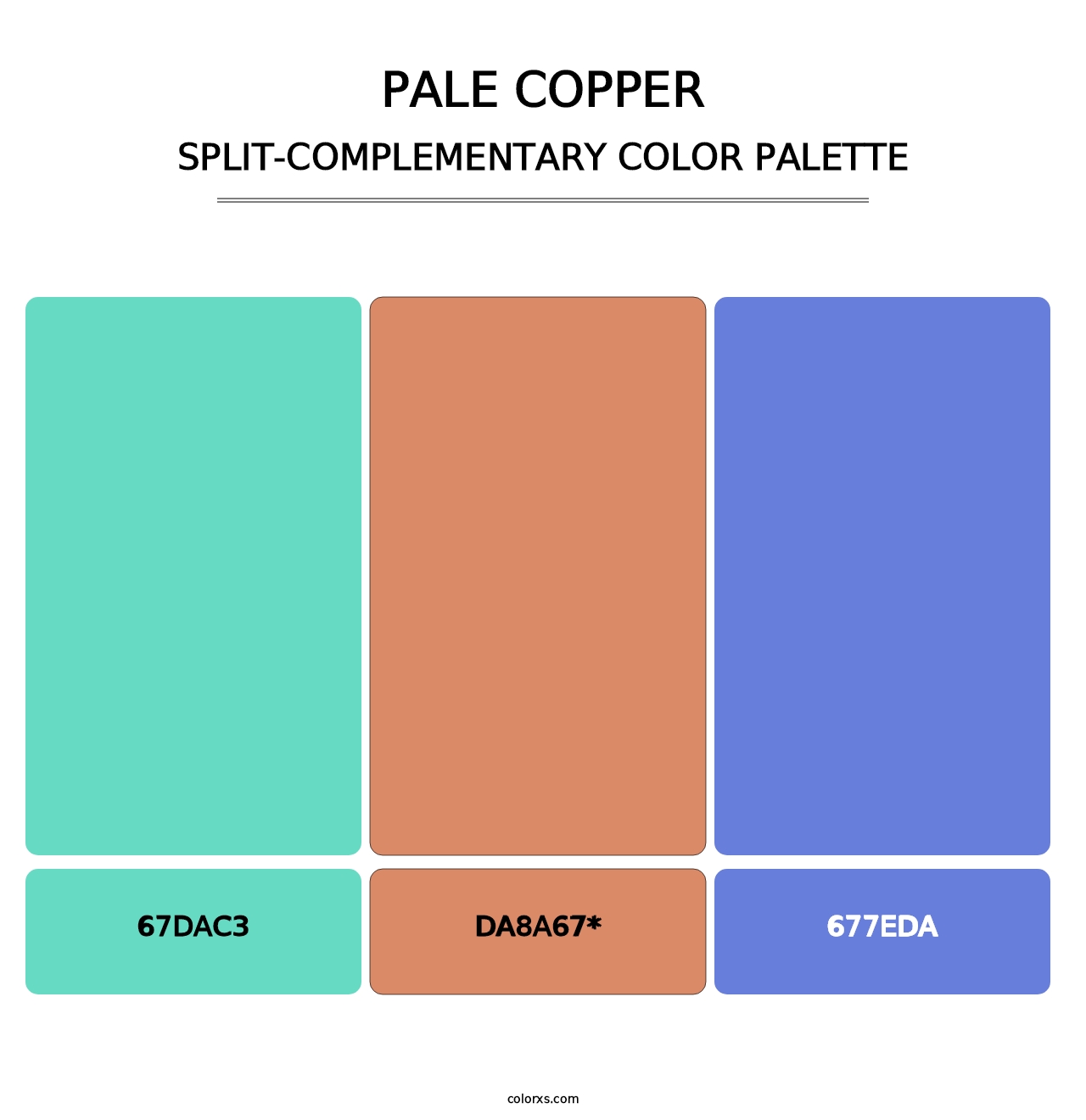Pale Copper - Split-Complementary Color Palette