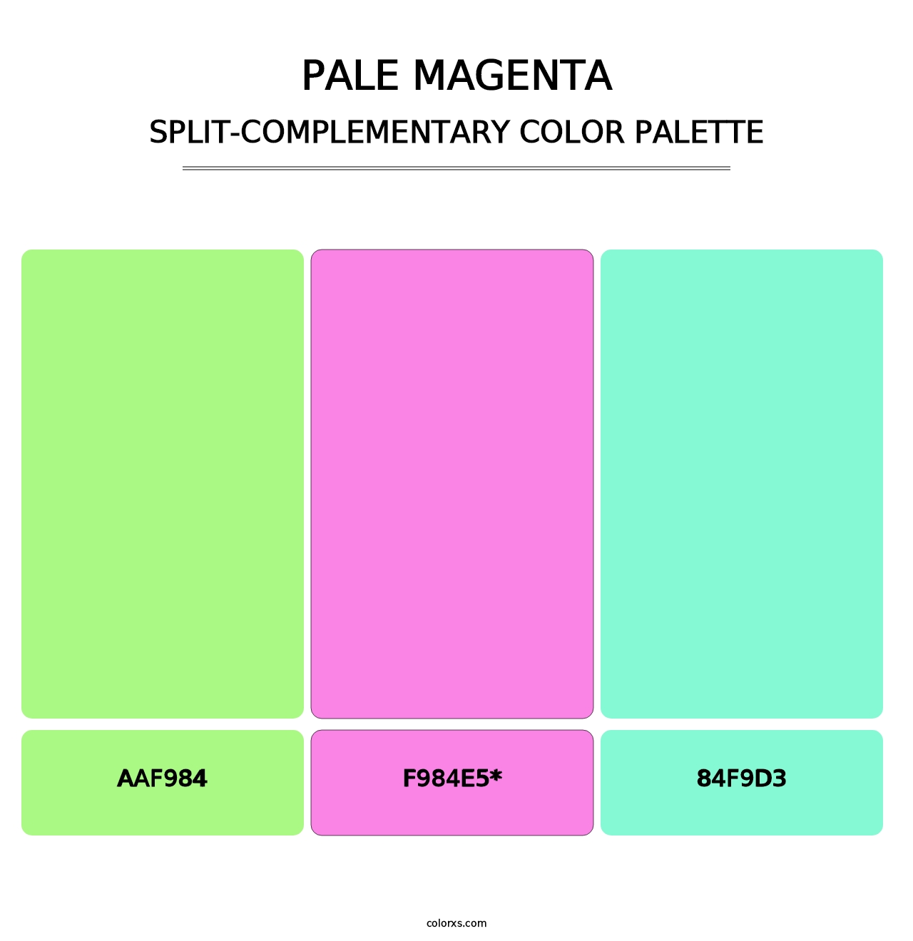Pale Magenta - Split-Complementary Color Palette