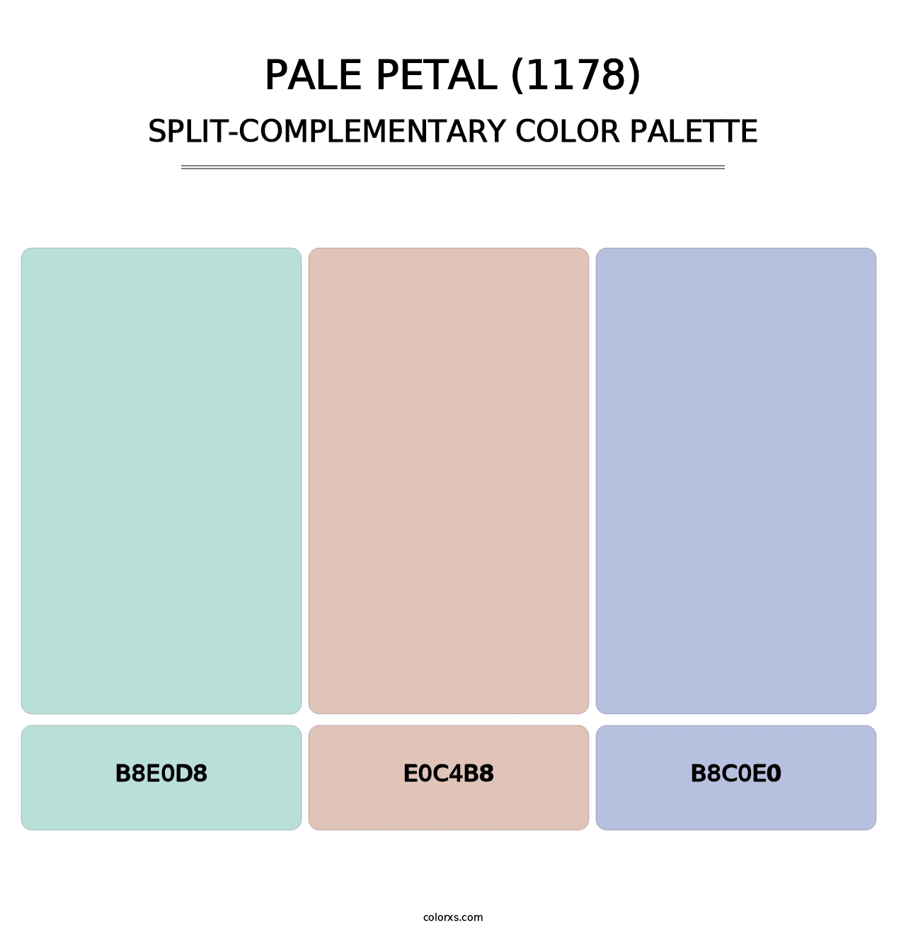 Pale Petal (1178) - Split-Complementary Color Palette