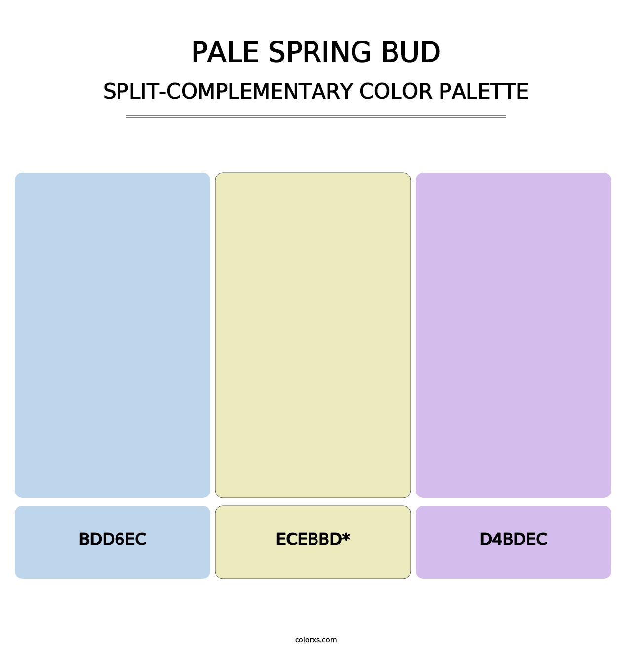 Pale Spring Bud - Split-Complementary Color Palette