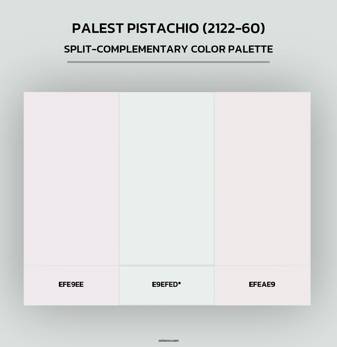 Palest Pistachio (2122-60) - Split-Complementary Color Palette
