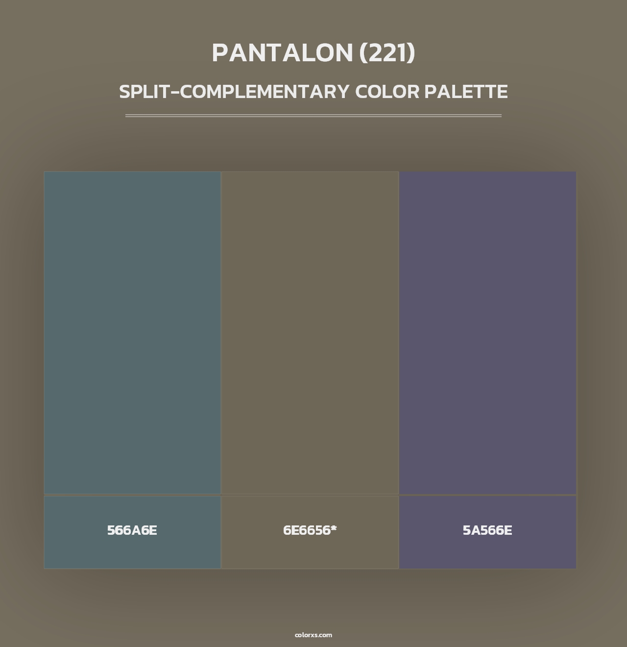 Pantalon (221) - Split-Complementary Color Palette