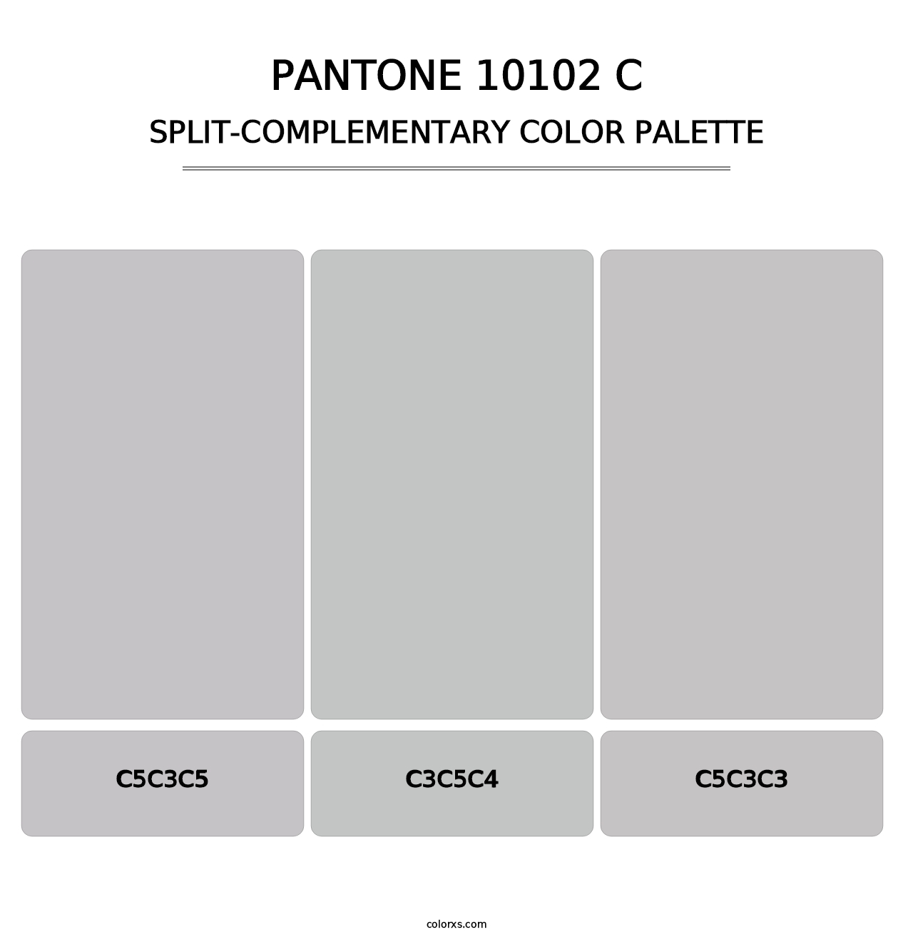 PANTONE 10102 C - Split-Complementary Color Palette