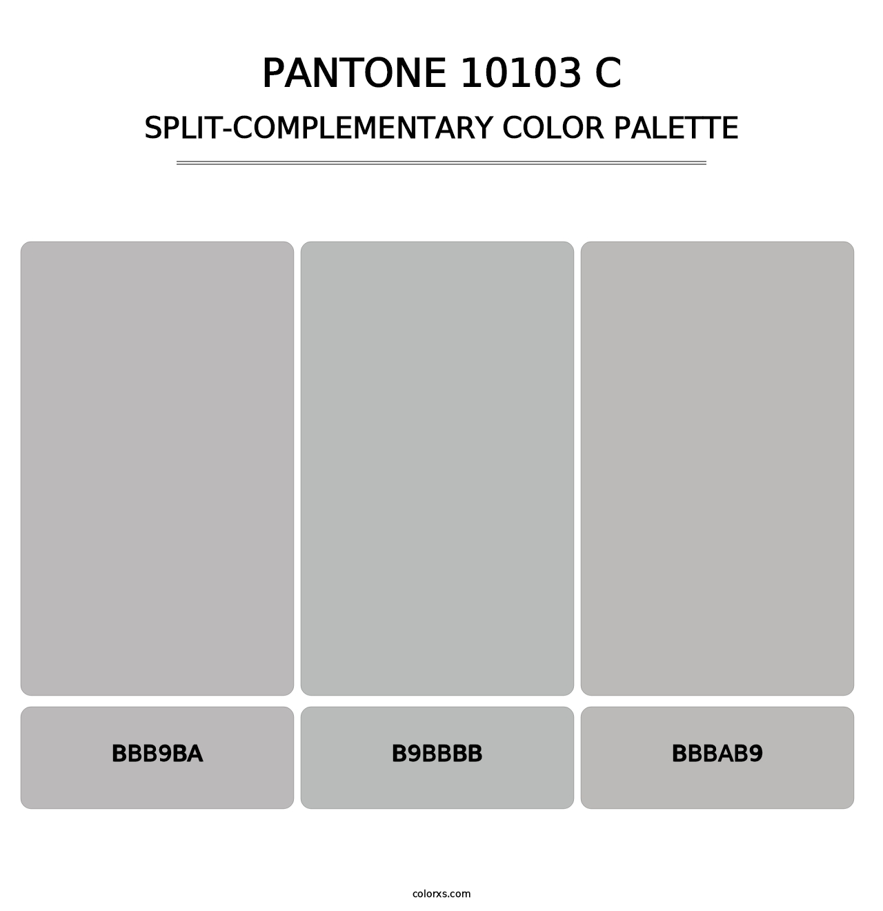 PANTONE 10103 C - Split-Complementary Color Palette