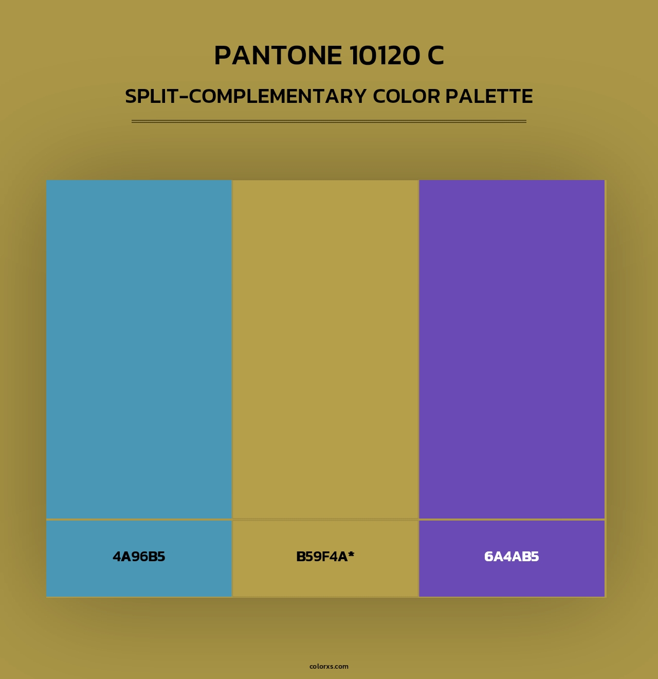 PANTONE 10120 C - Split-Complementary Color Palette