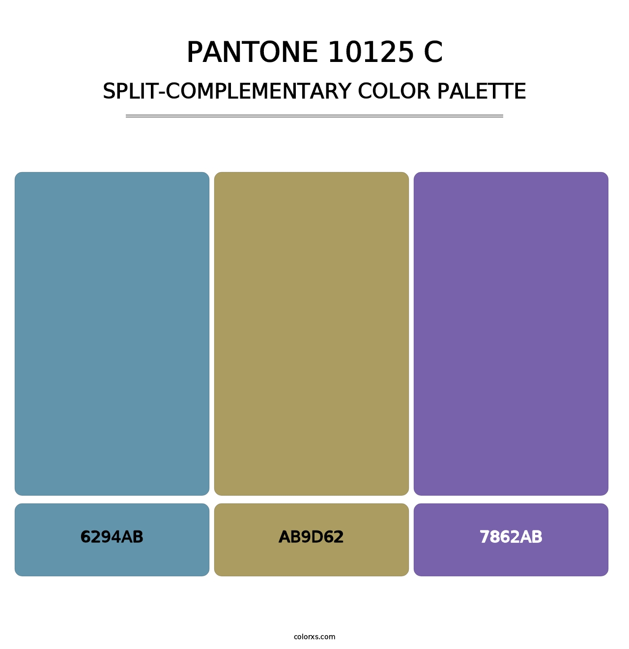 PANTONE 10125 C - Split-Complementary Color Palette