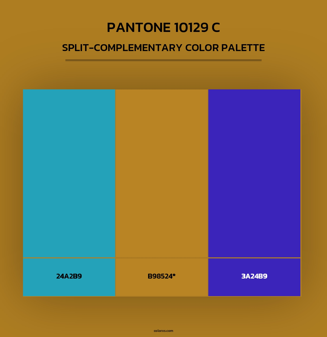 PANTONE 10129 C - Split-Complementary Color Palette