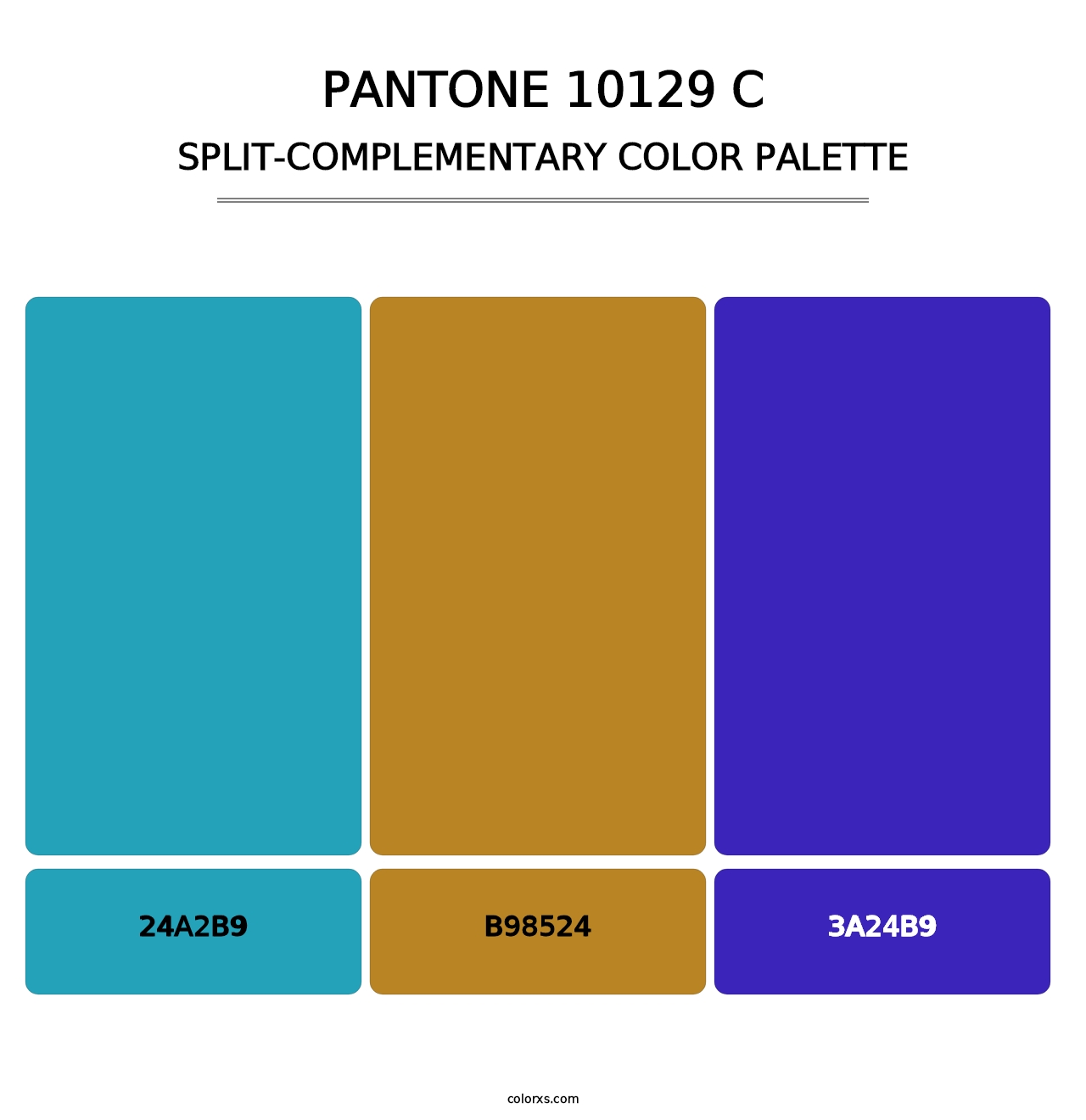 PANTONE 10129 C - Split-Complementary Color Palette
