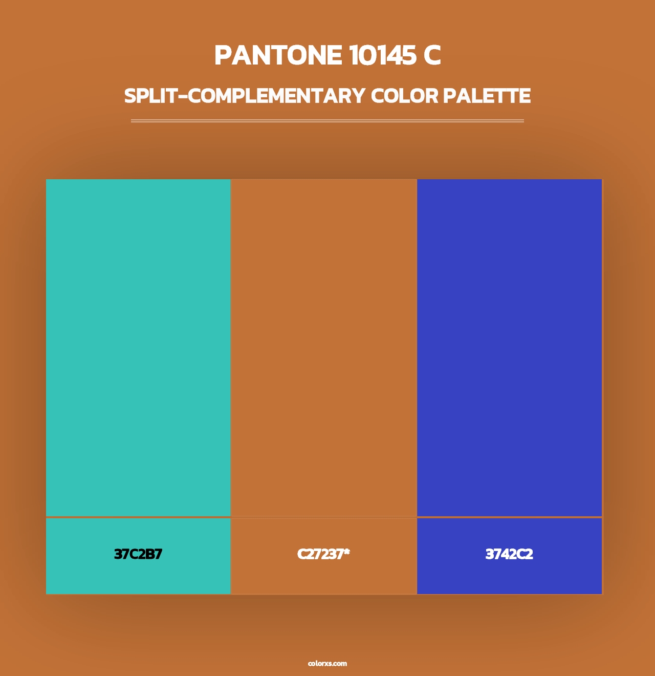 PANTONE 10145 C - Split-Complementary Color Palette