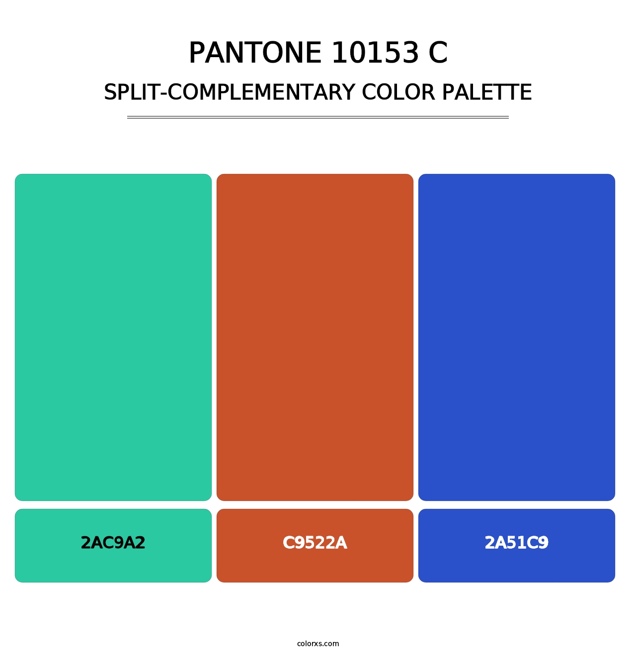 PANTONE 10153 C - Split-Complementary Color Palette
