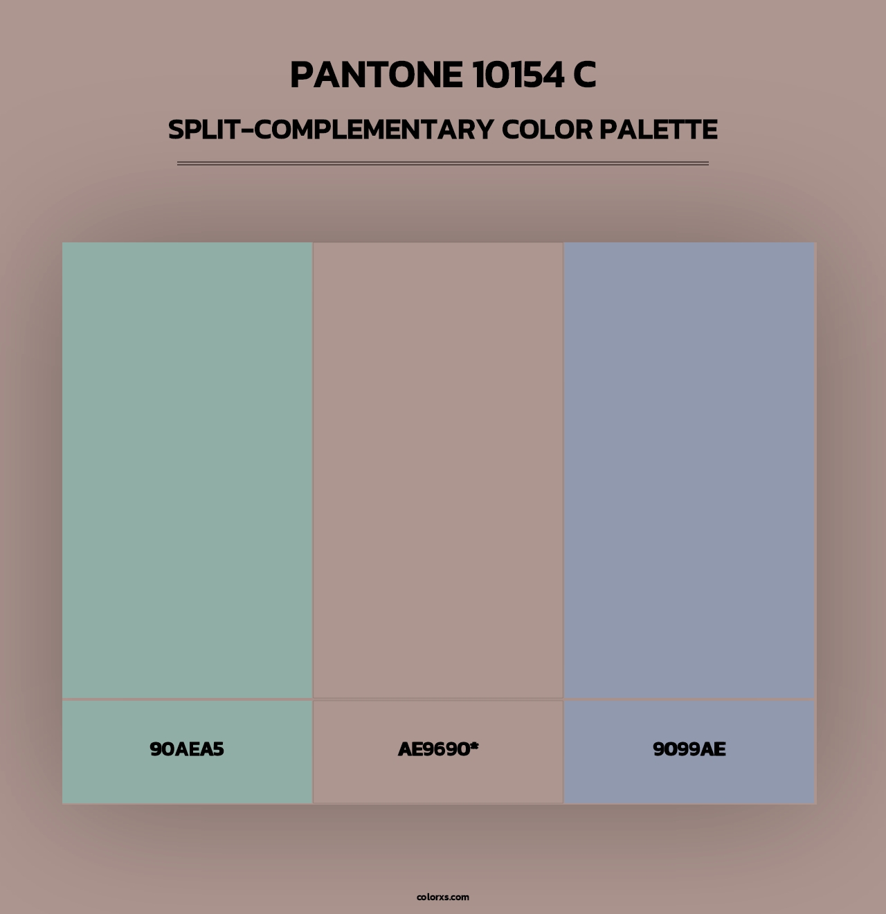 PANTONE 10154 C - Split-Complementary Color Palette
