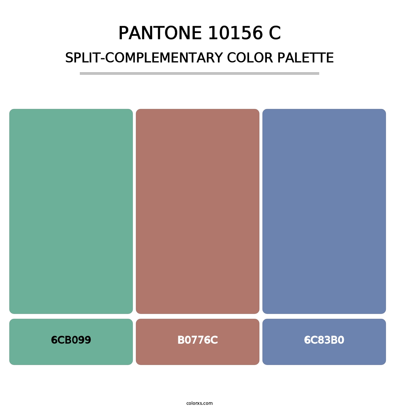 PANTONE 10156 C - Split-Complementary Color Palette