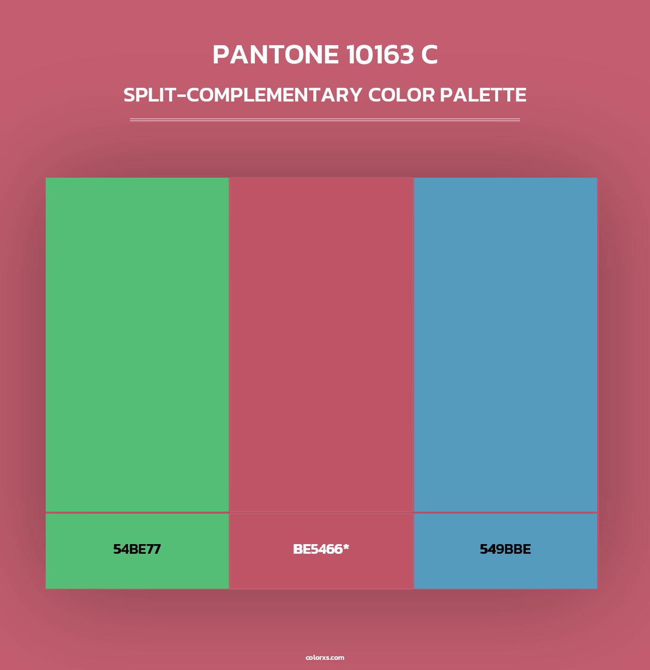 PANTONE 10163 C - Split-Complementary Color Palette