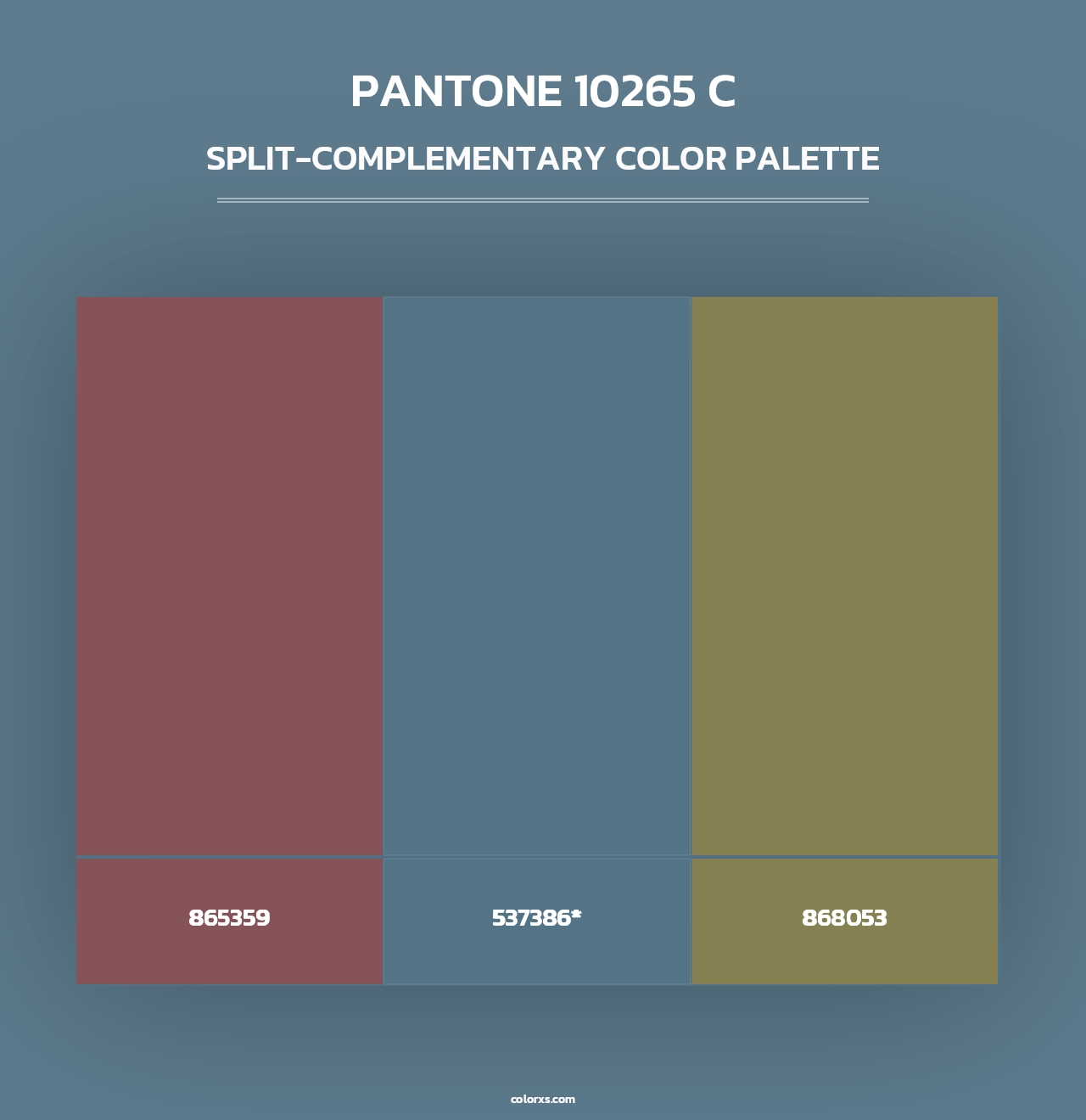 PANTONE 10265 C - Split-Complementary Color Palette