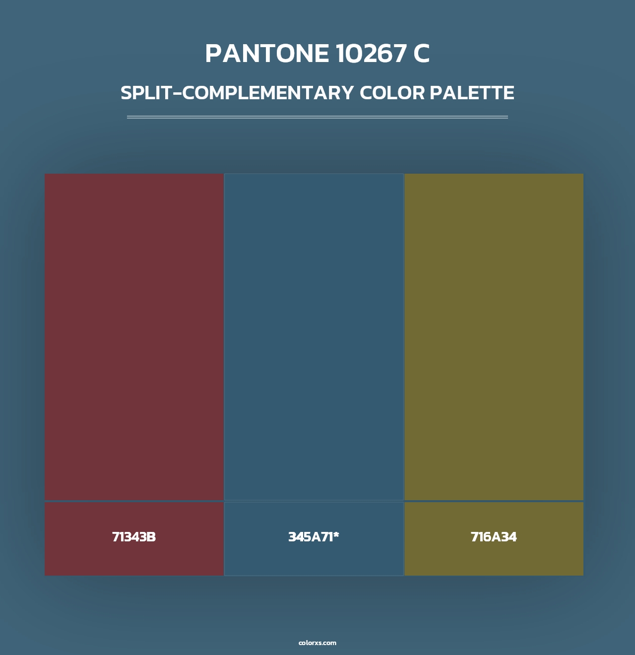 PANTONE 10267 C - Split-Complementary Color Palette