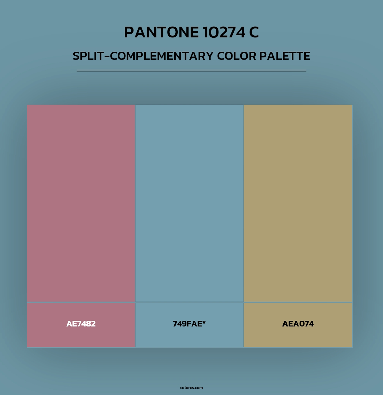 PANTONE 10274 C - Split-Complementary Color Palette