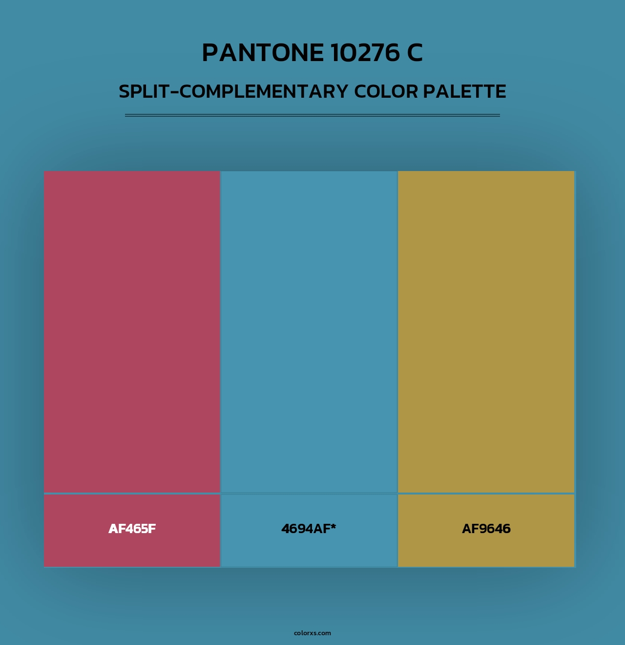 PANTONE 10276 C - Split-Complementary Color Palette