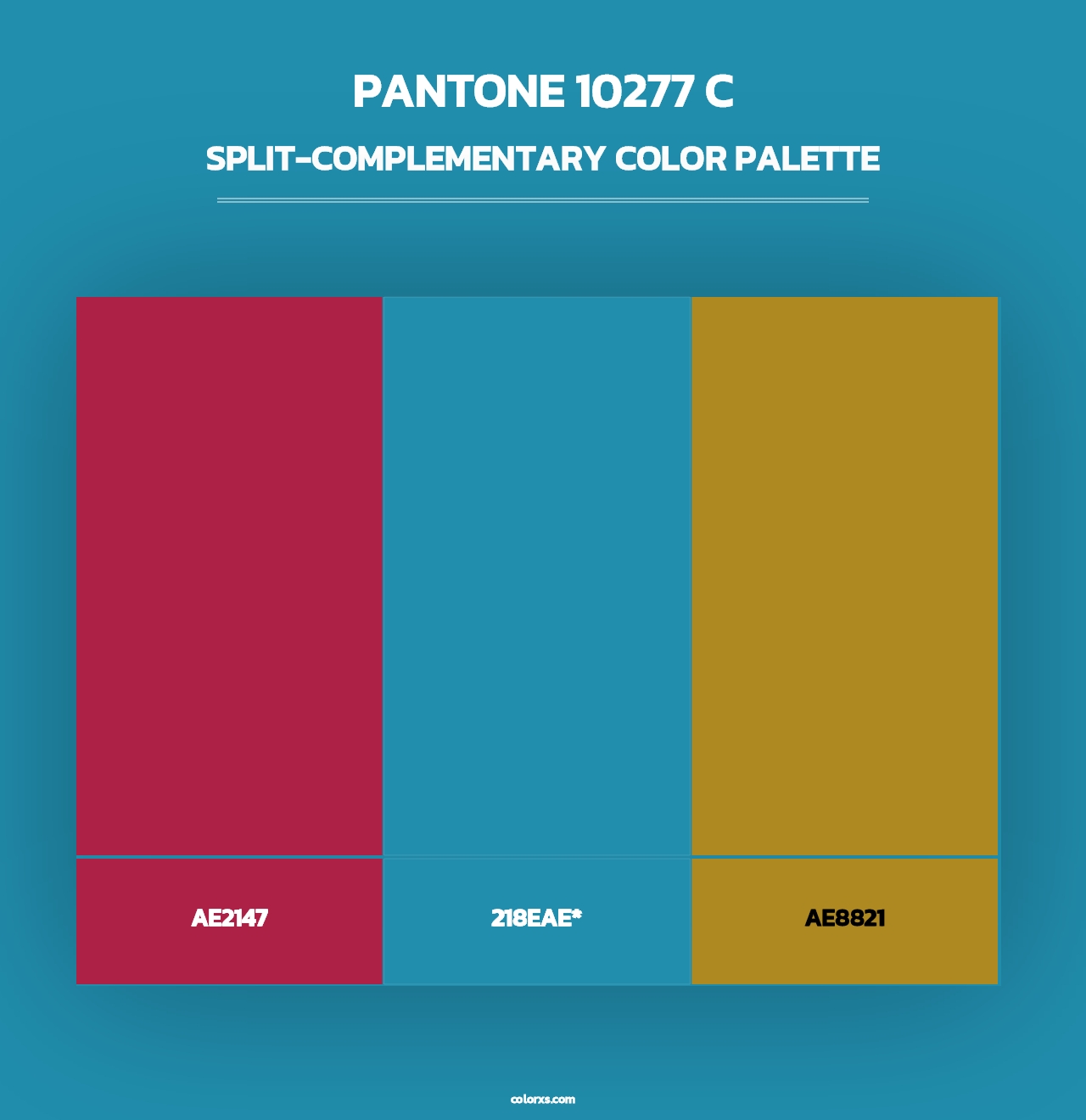 PANTONE 10277 C - Split-Complementary Color Palette