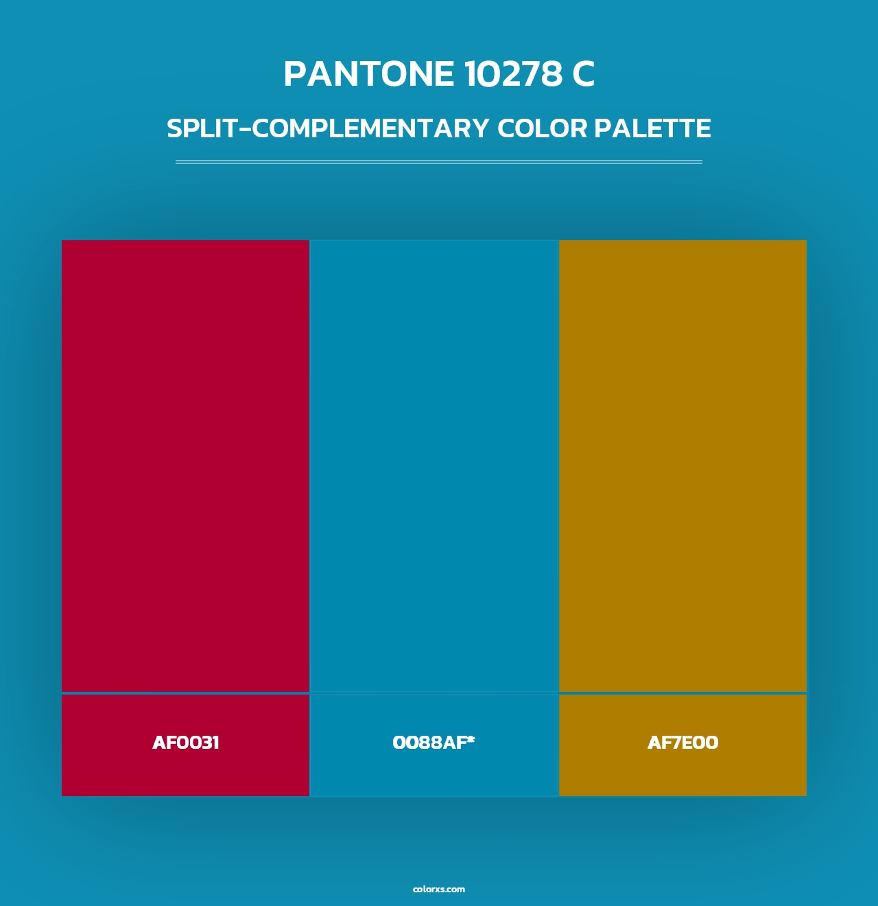 PANTONE 10278 C - Split-Complementary Color Palette