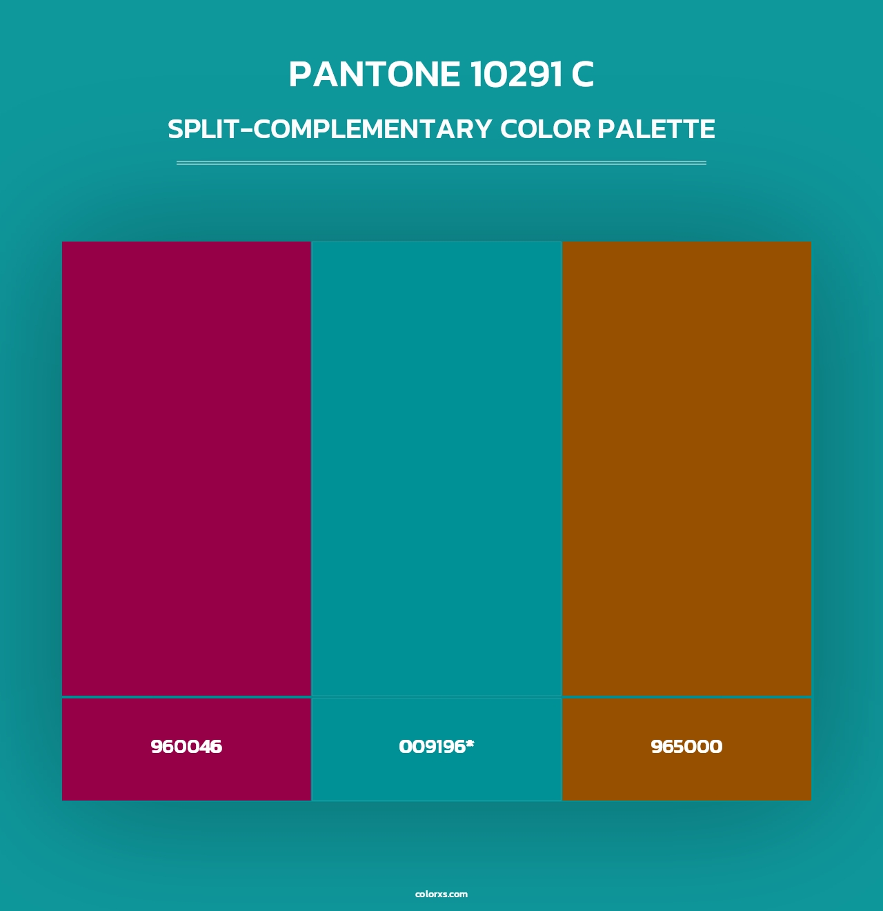 PANTONE 10291 C - Split-Complementary Color Palette