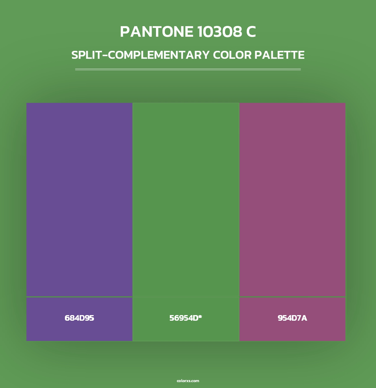 PANTONE 10308 C - Split-Complementary Color Palette