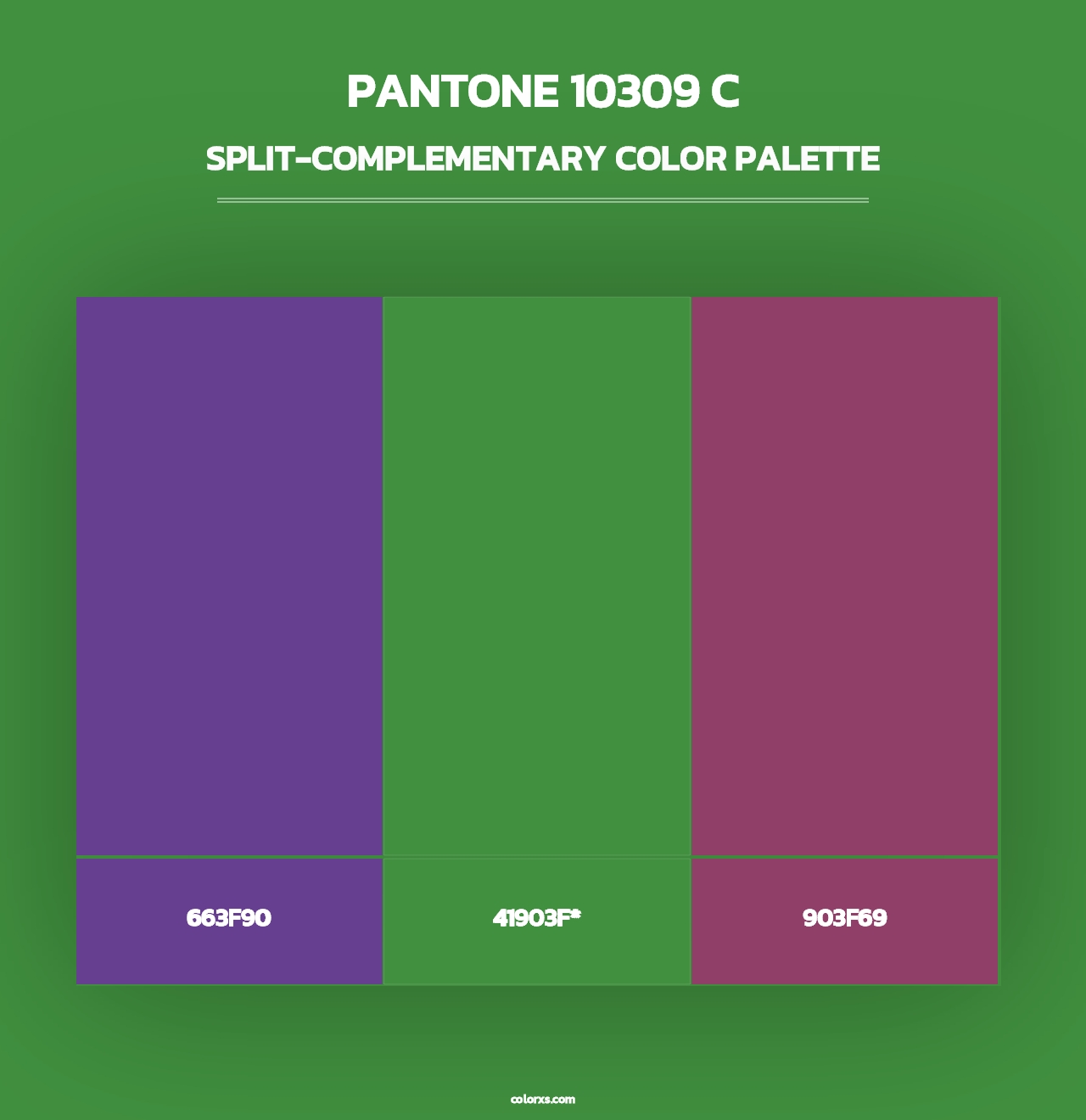 PANTONE 10309 C - Split-Complementary Color Palette