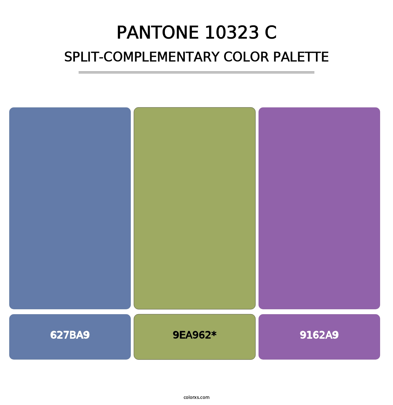 PANTONE 10323 C - Split-Complementary Color Palette