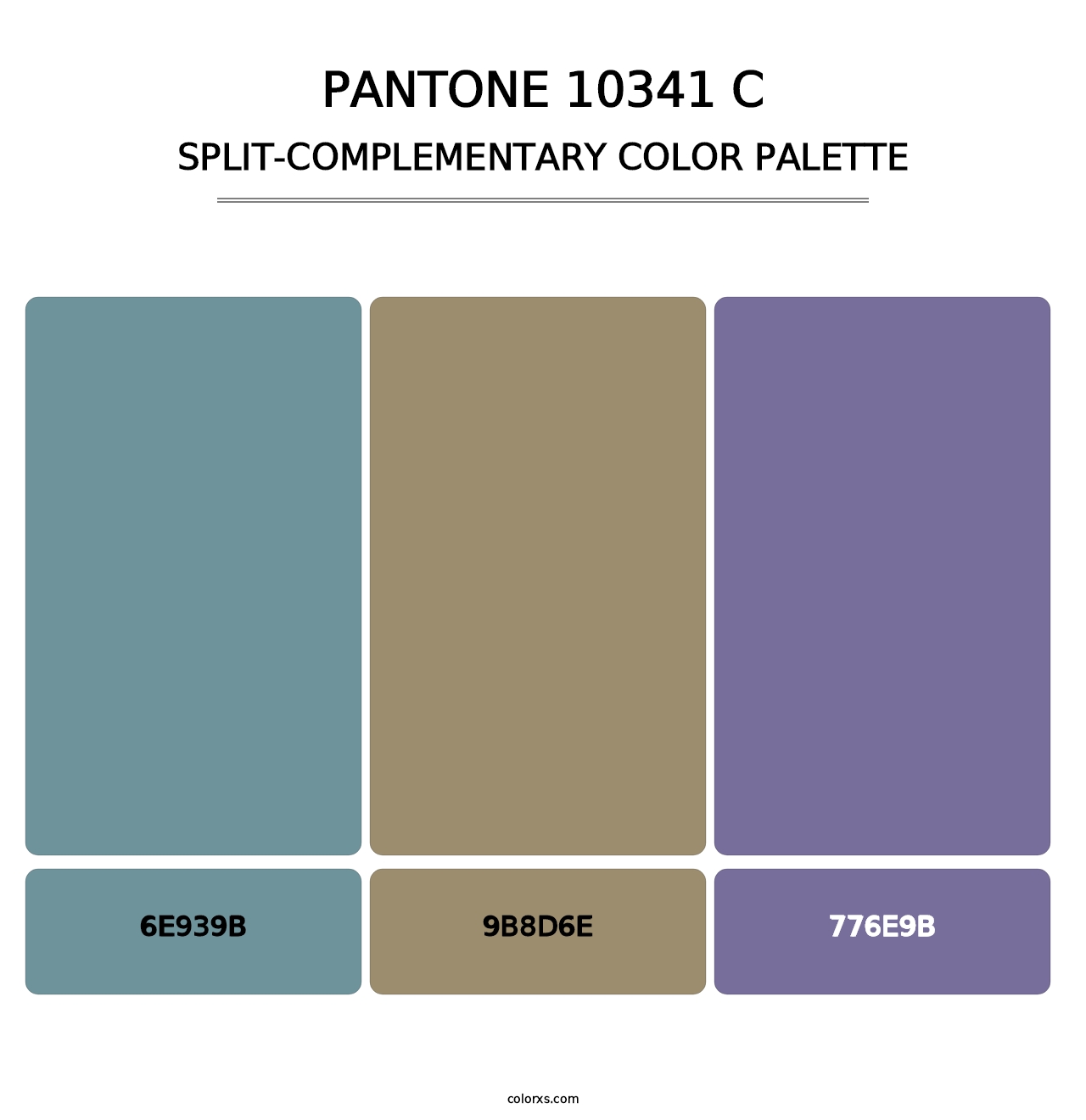 PANTONE 10341 C - Split-Complementary Color Palette