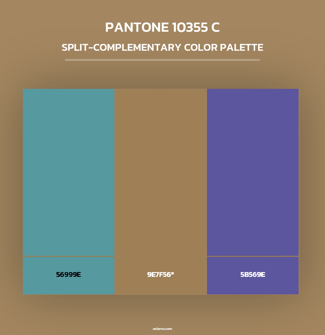 PANTONE 10355 C - Split-Complementary Color Palette