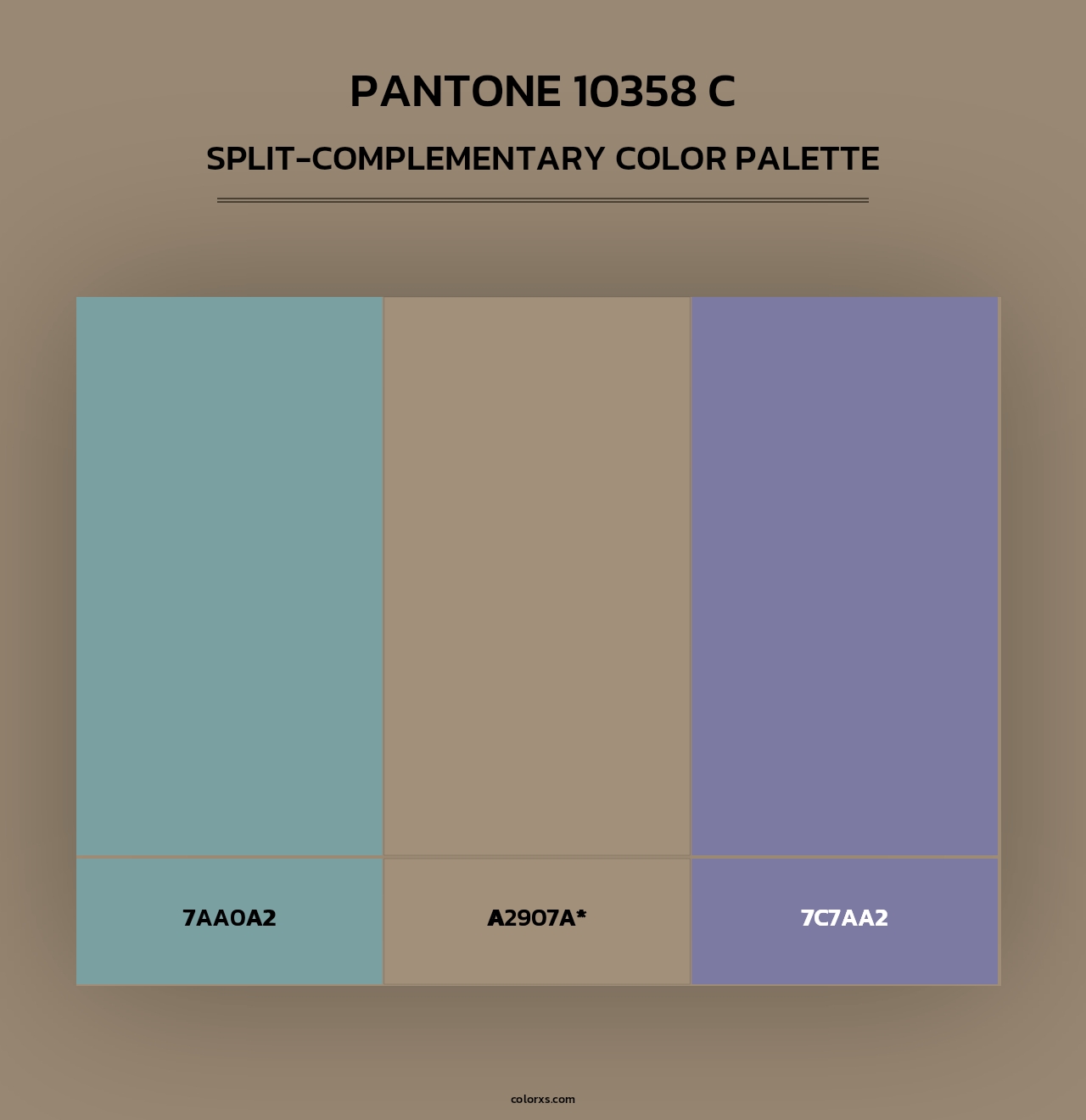 PANTONE 10358 C - Split-Complementary Color Palette