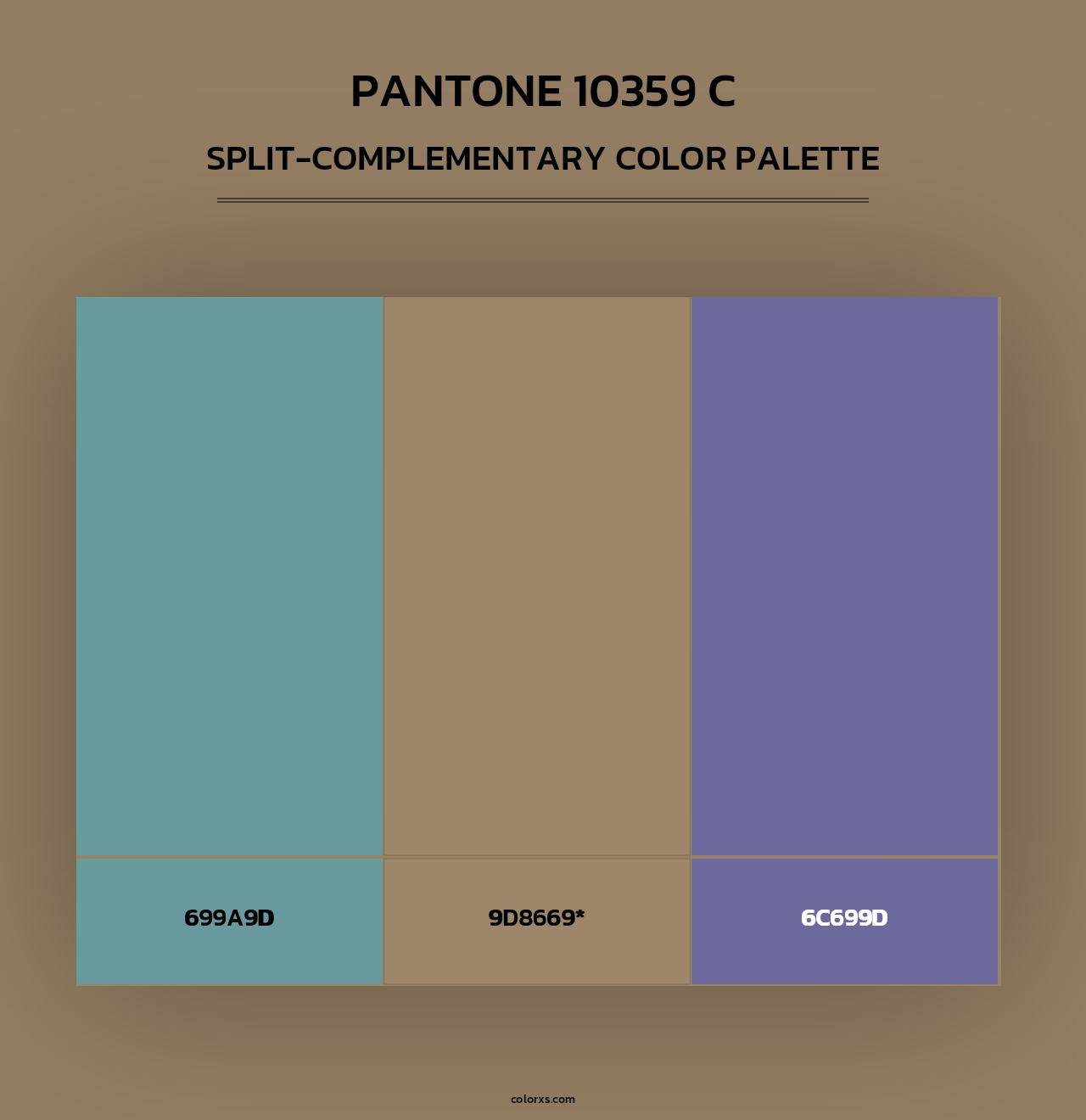 PANTONE 10359 C - Split-Complementary Color Palette