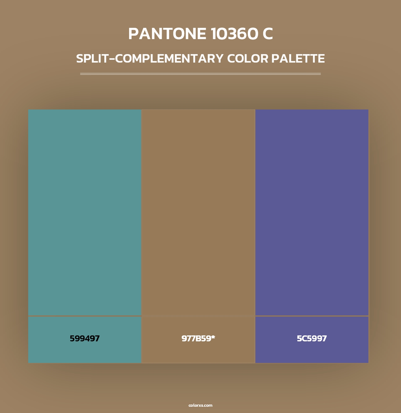 PANTONE 10360 C - Split-Complementary Color Palette