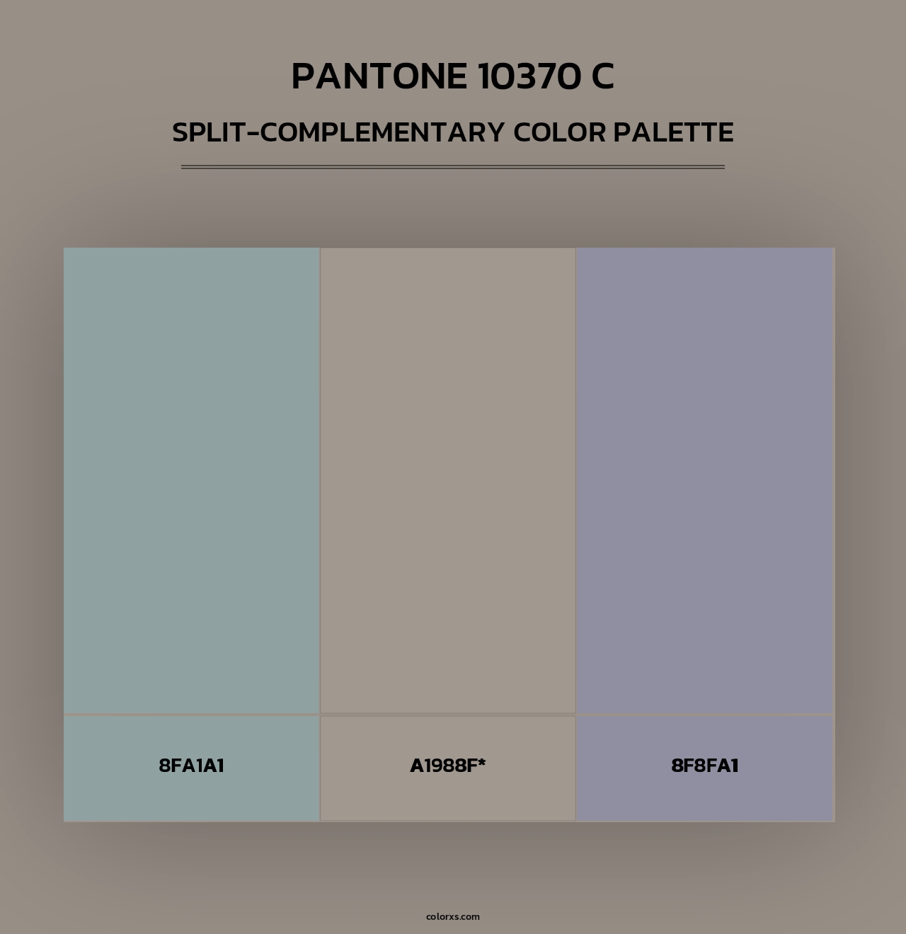PANTONE 10370 C - Split-Complementary Color Palette