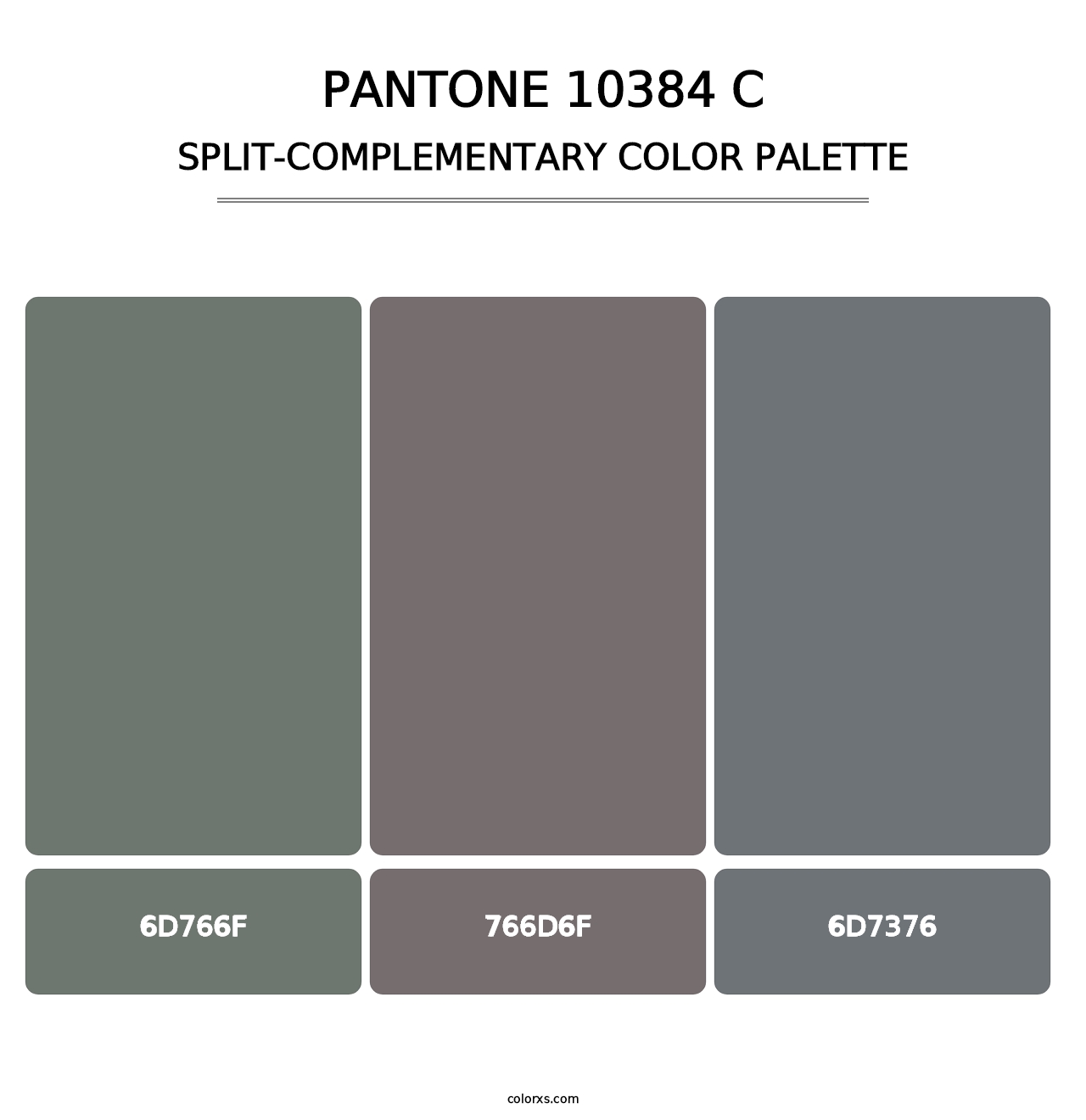 PANTONE 10384 C - Split-Complementary Color Palette