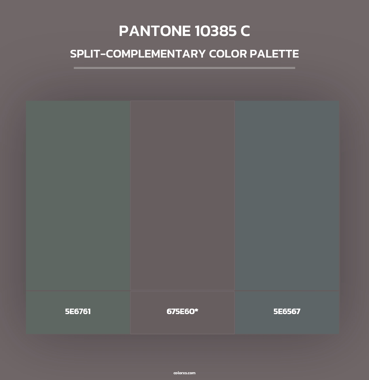PANTONE 10385 C - Split-Complementary Color Palette