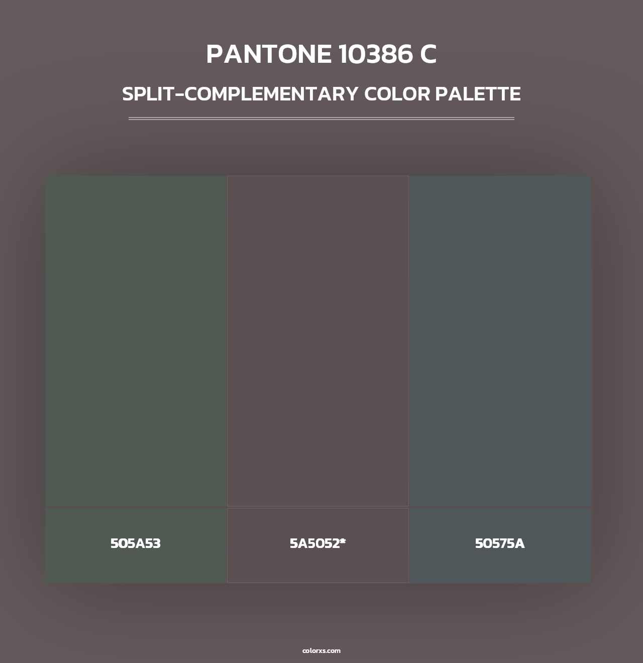PANTONE 10386 C - Split-Complementary Color Palette