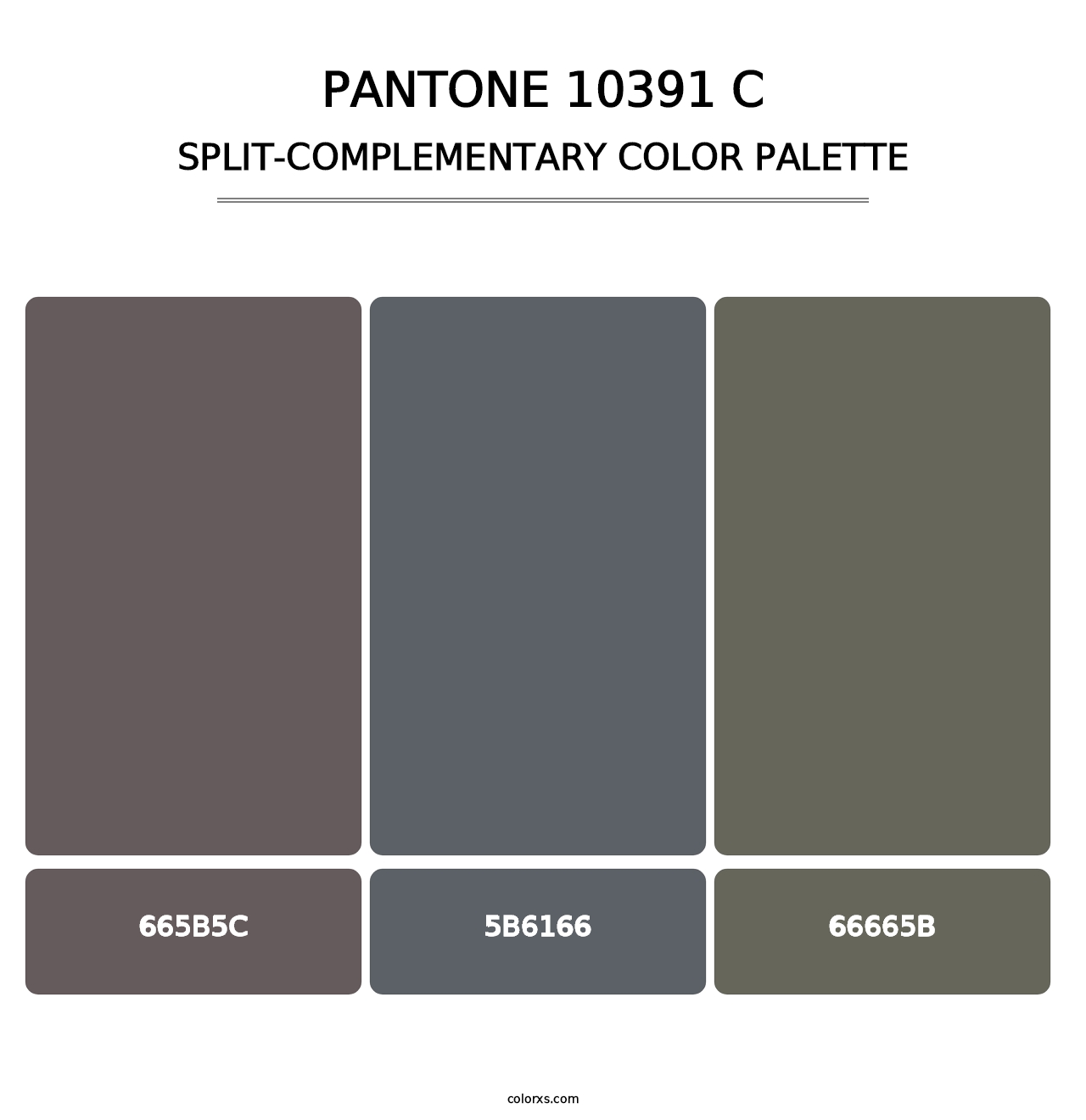 PANTONE 10391 C - Split-Complementary Color Palette
