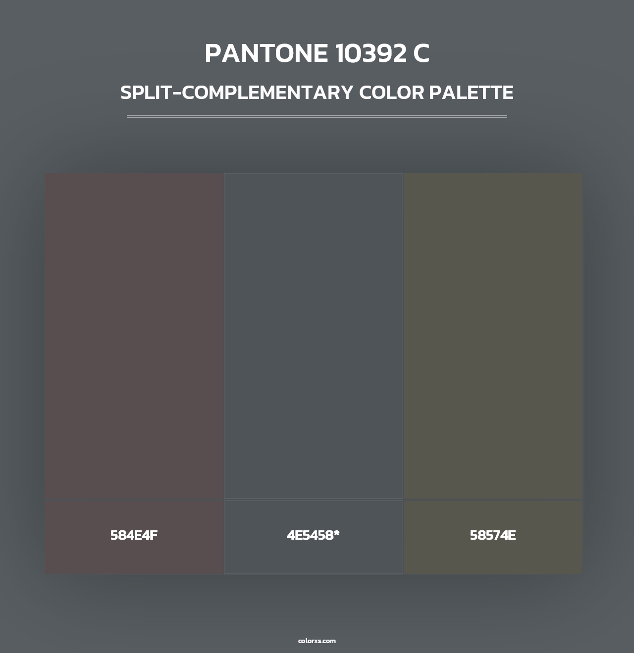 PANTONE 10392 C - Split-Complementary Color Palette