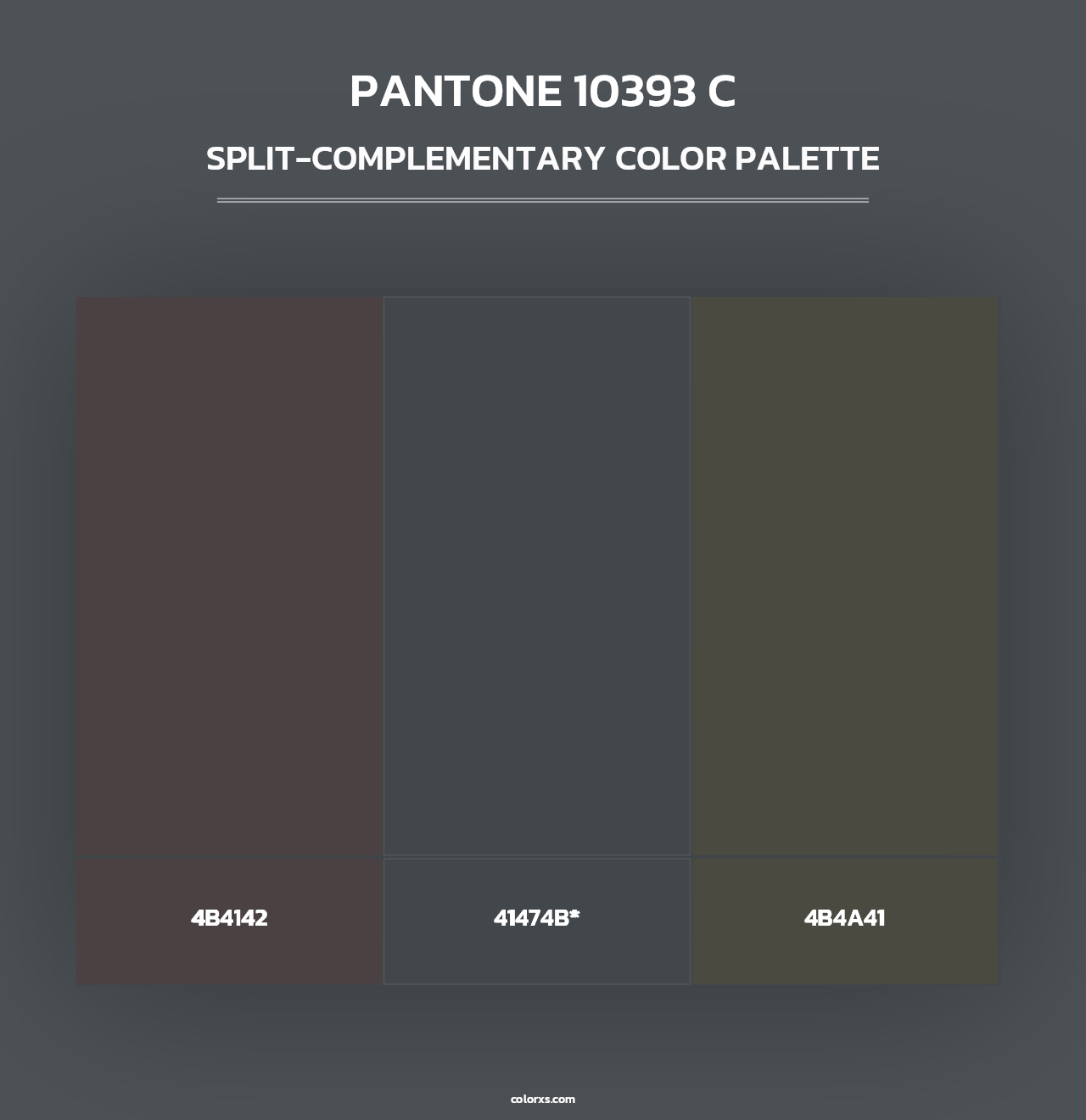 PANTONE 10393 C - Split-Complementary Color Palette