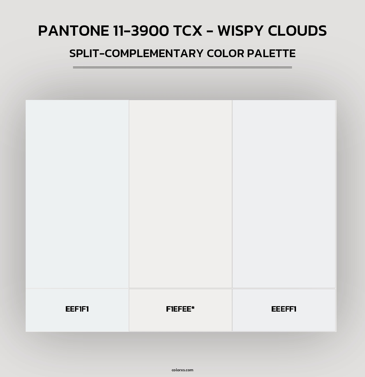 PANTONE 11-3900 TCX - Wispy Clouds - Split-Complementary Color Palette