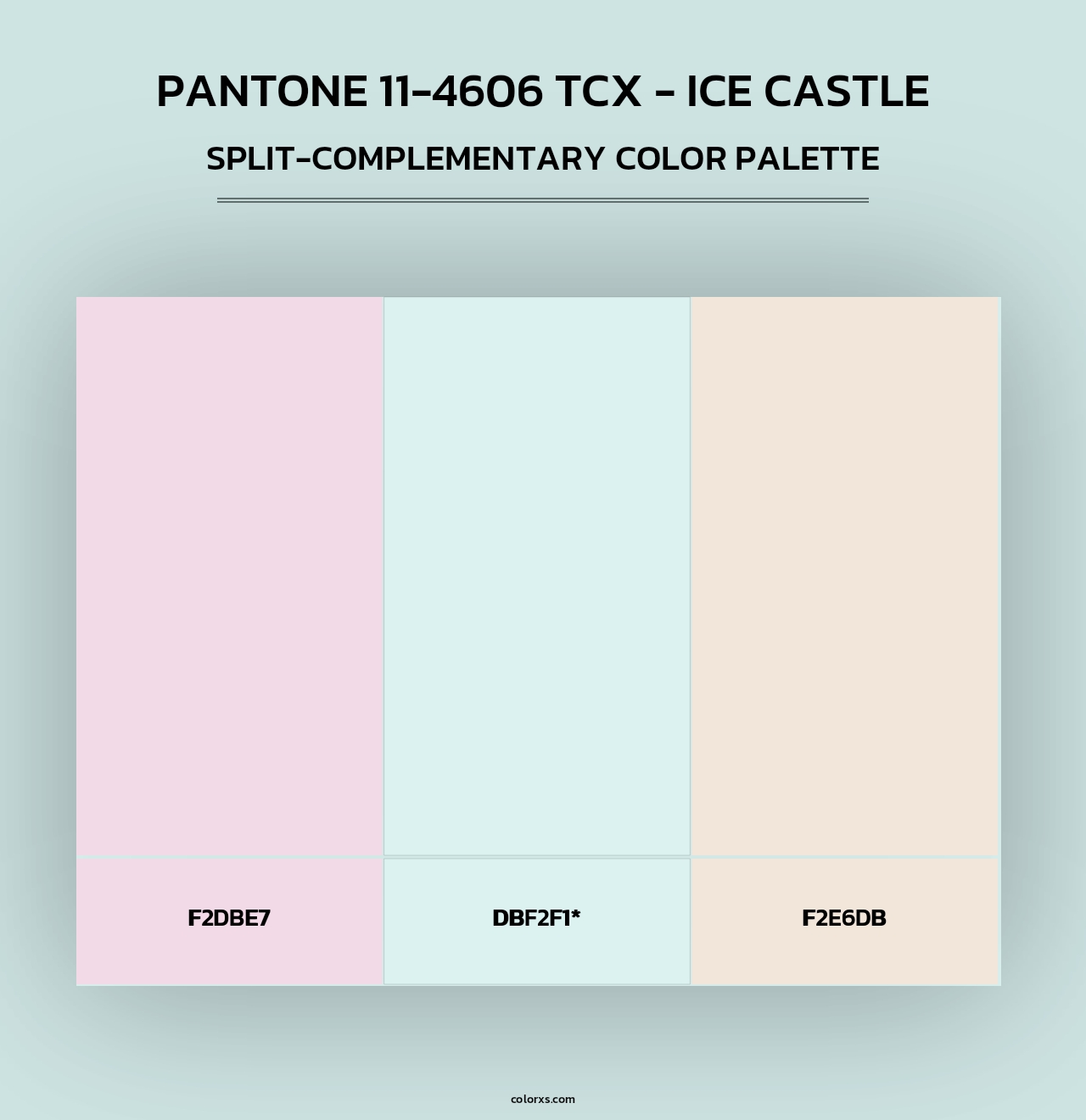 PANTONE 11-4606 TCX - Ice Castle - Split-Complementary Color Palette