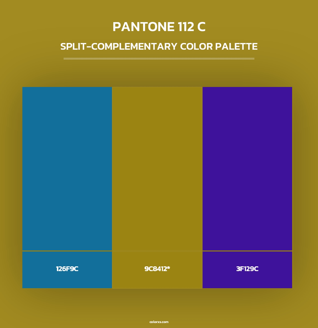 PANTONE 112 C - Split-Complementary Color Palette