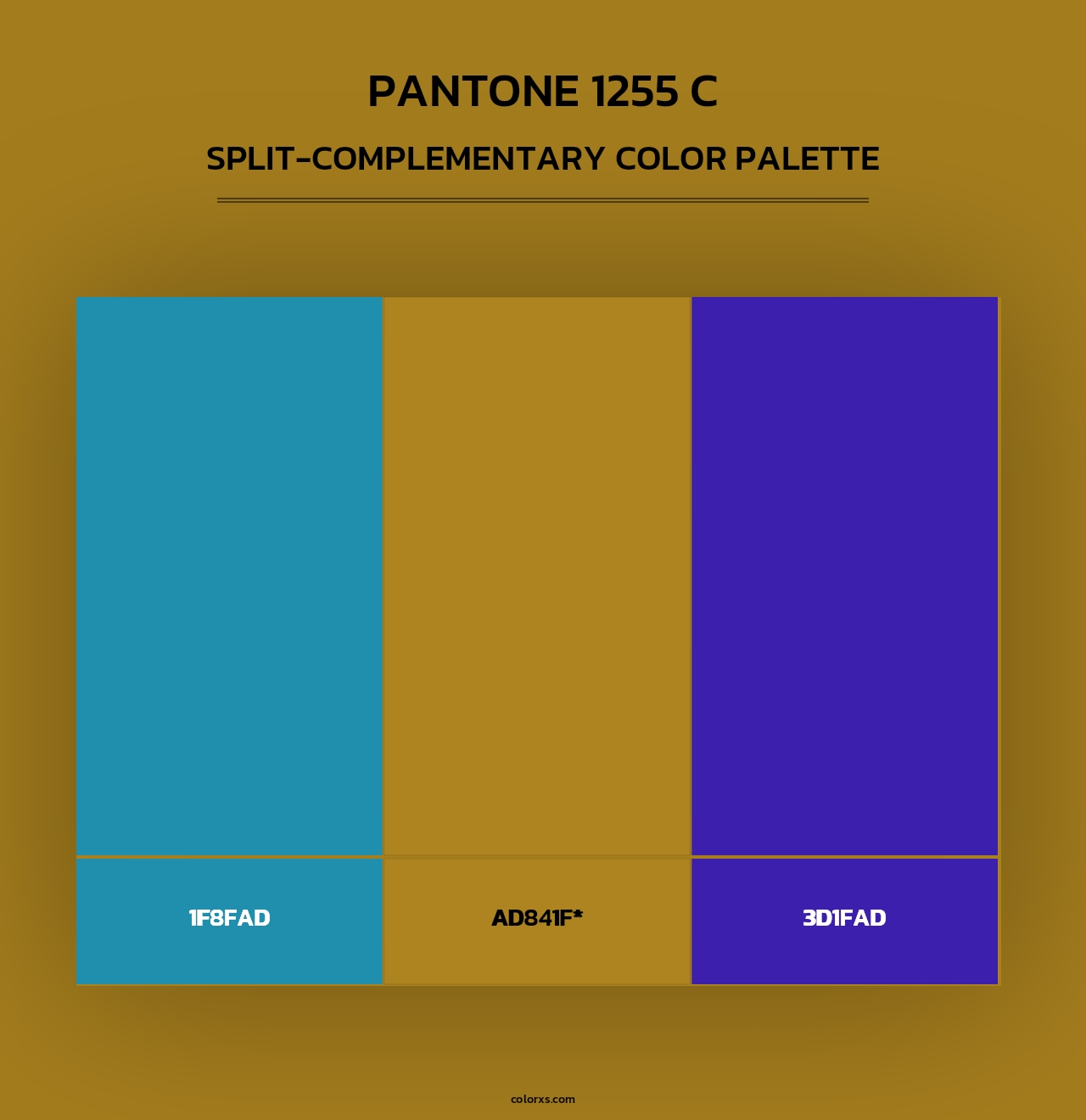 PANTONE 1255 C - Split-Complementary Color Palette