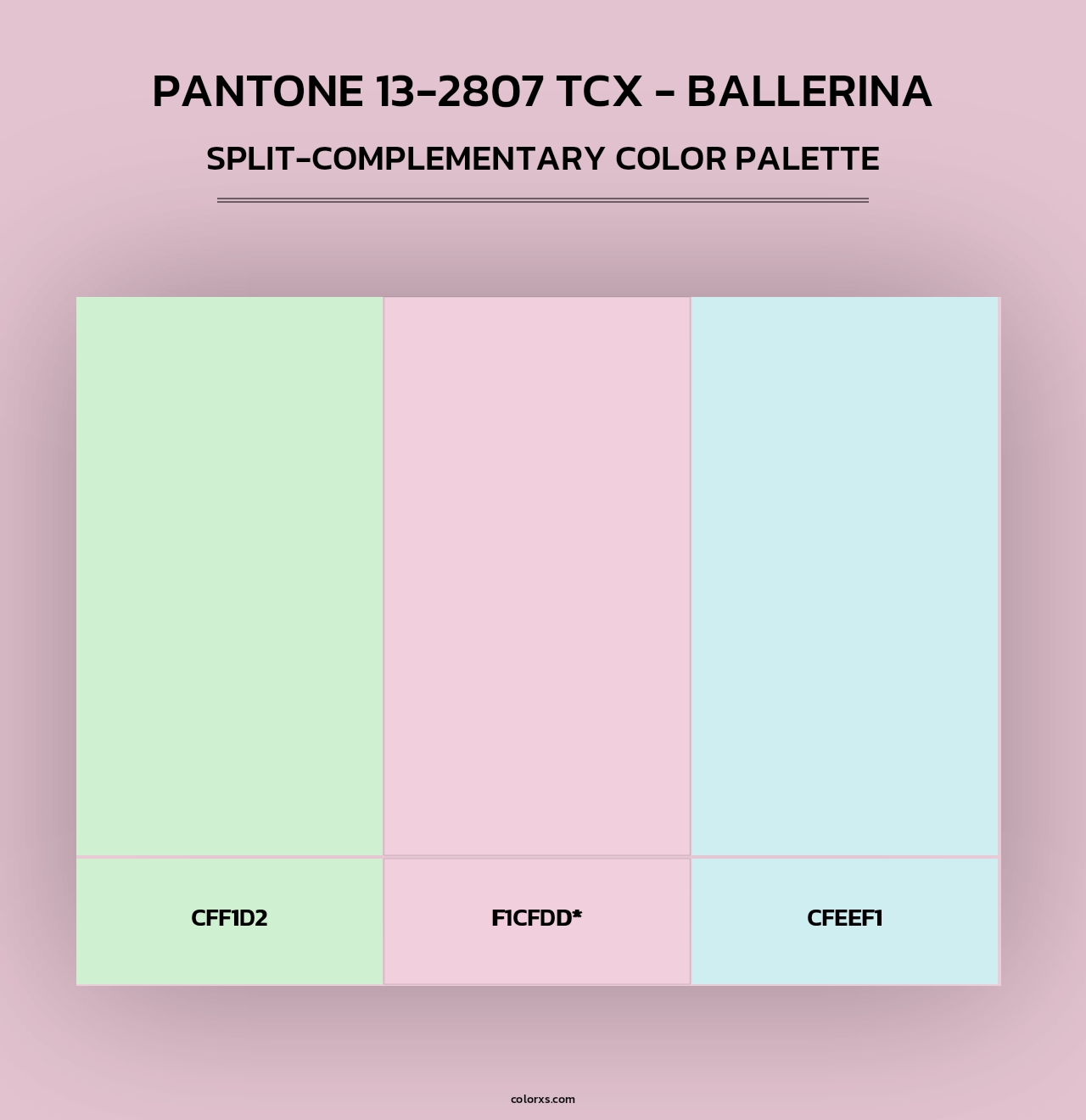PANTONE 13-2807 TCX - Ballerina - Split-Complementary Color Palette
