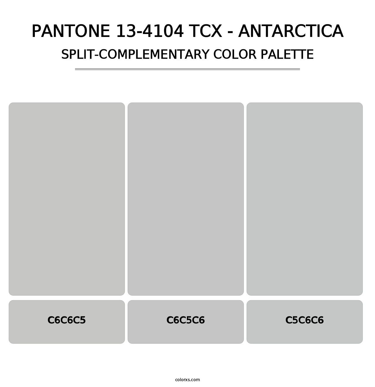 PANTONE 13-4104 TCX - Antarctica - Split-Complementary Color Palette