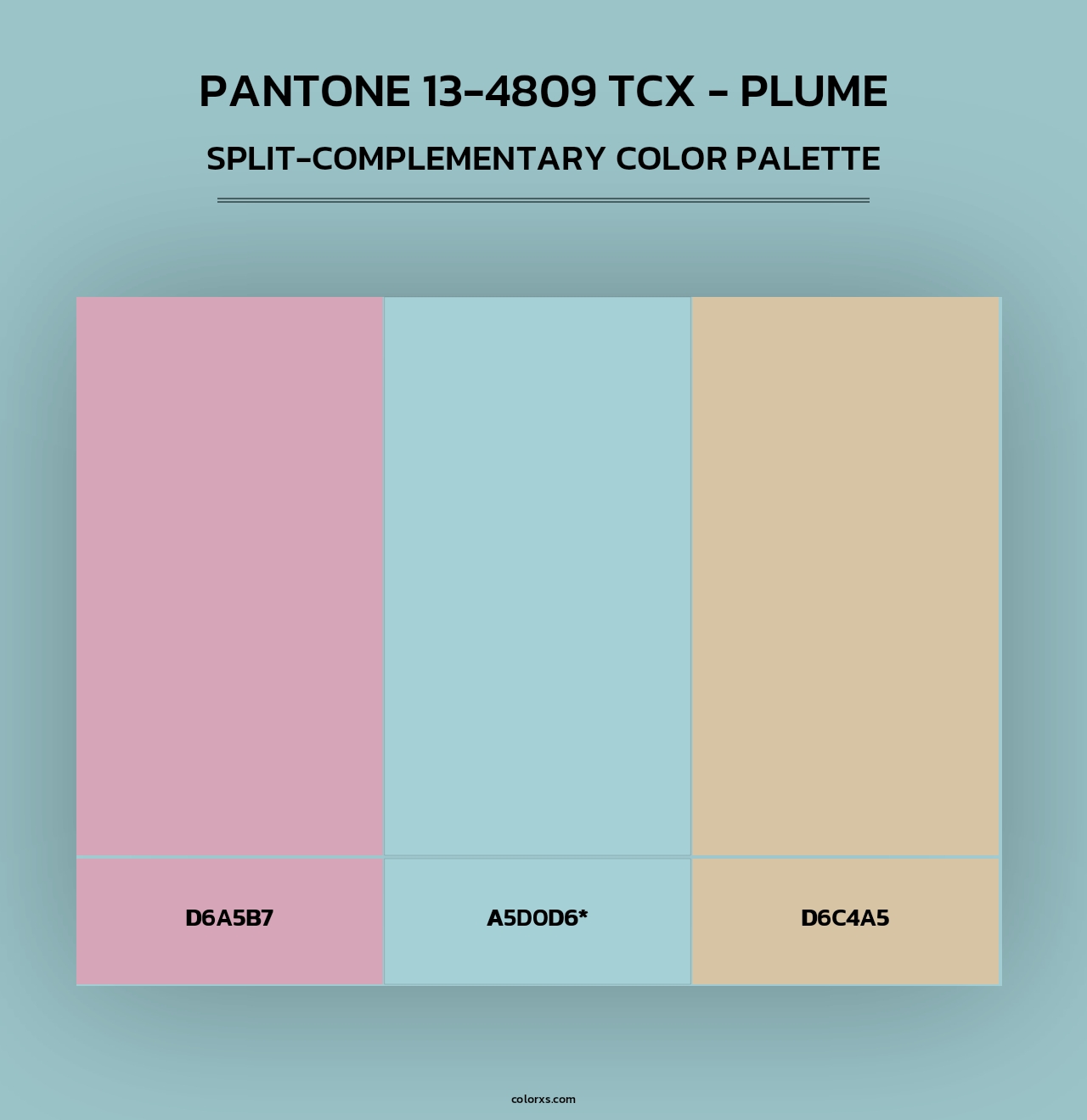 PANTONE 13-4809 TCX - Plume - Split-Complementary Color Palette