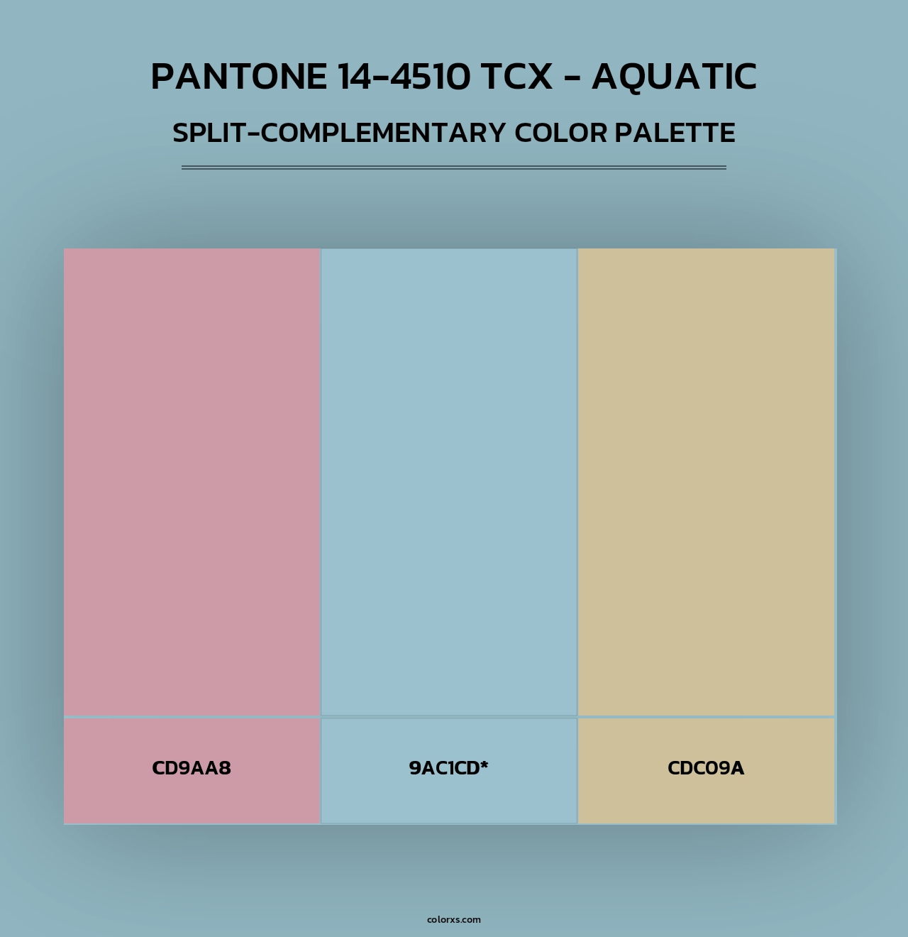 PANTONE 14-4510 TCX - Aquatic - Split-Complementary Color Palette